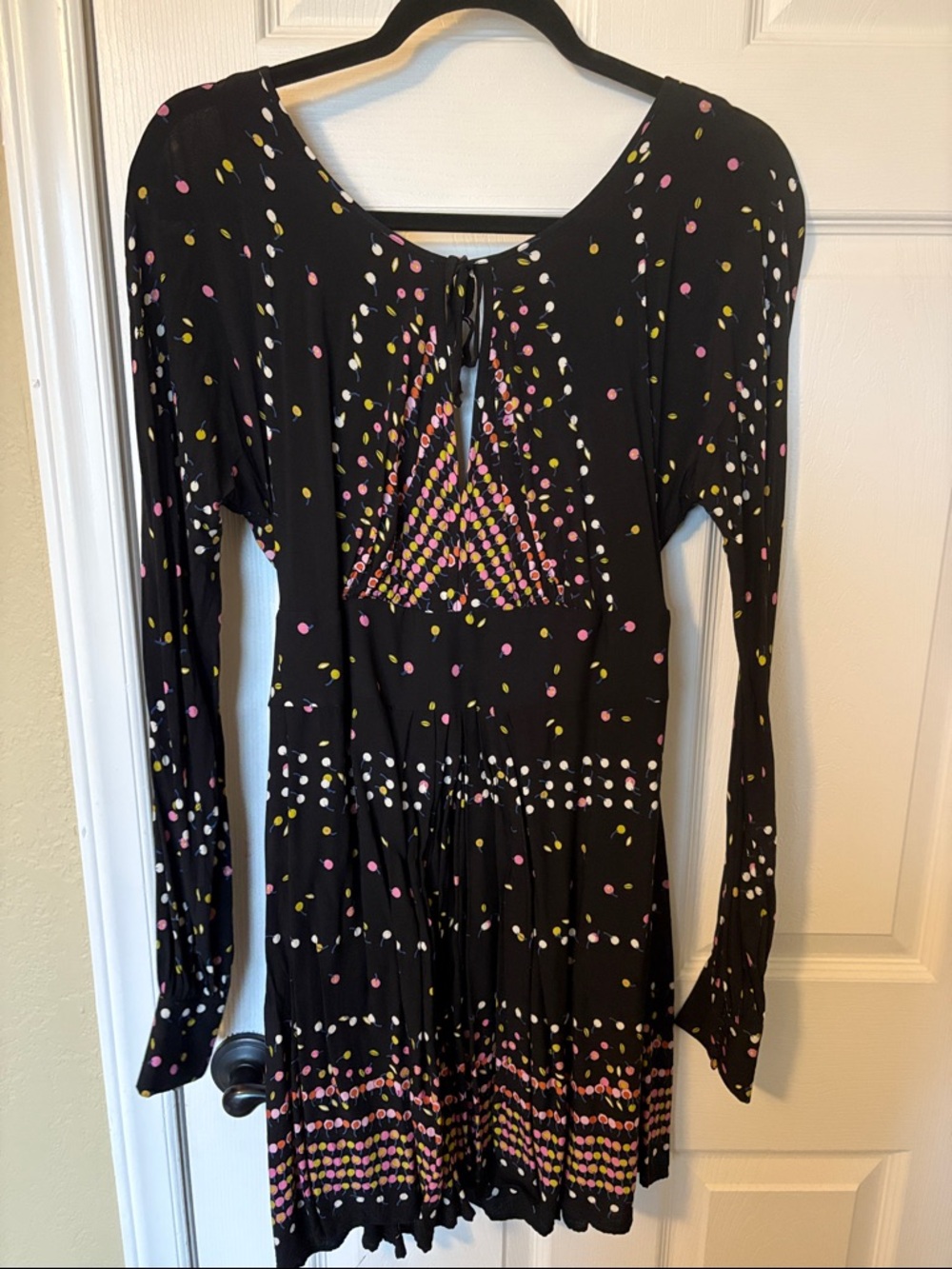 Free People Black Polka Dot Dress